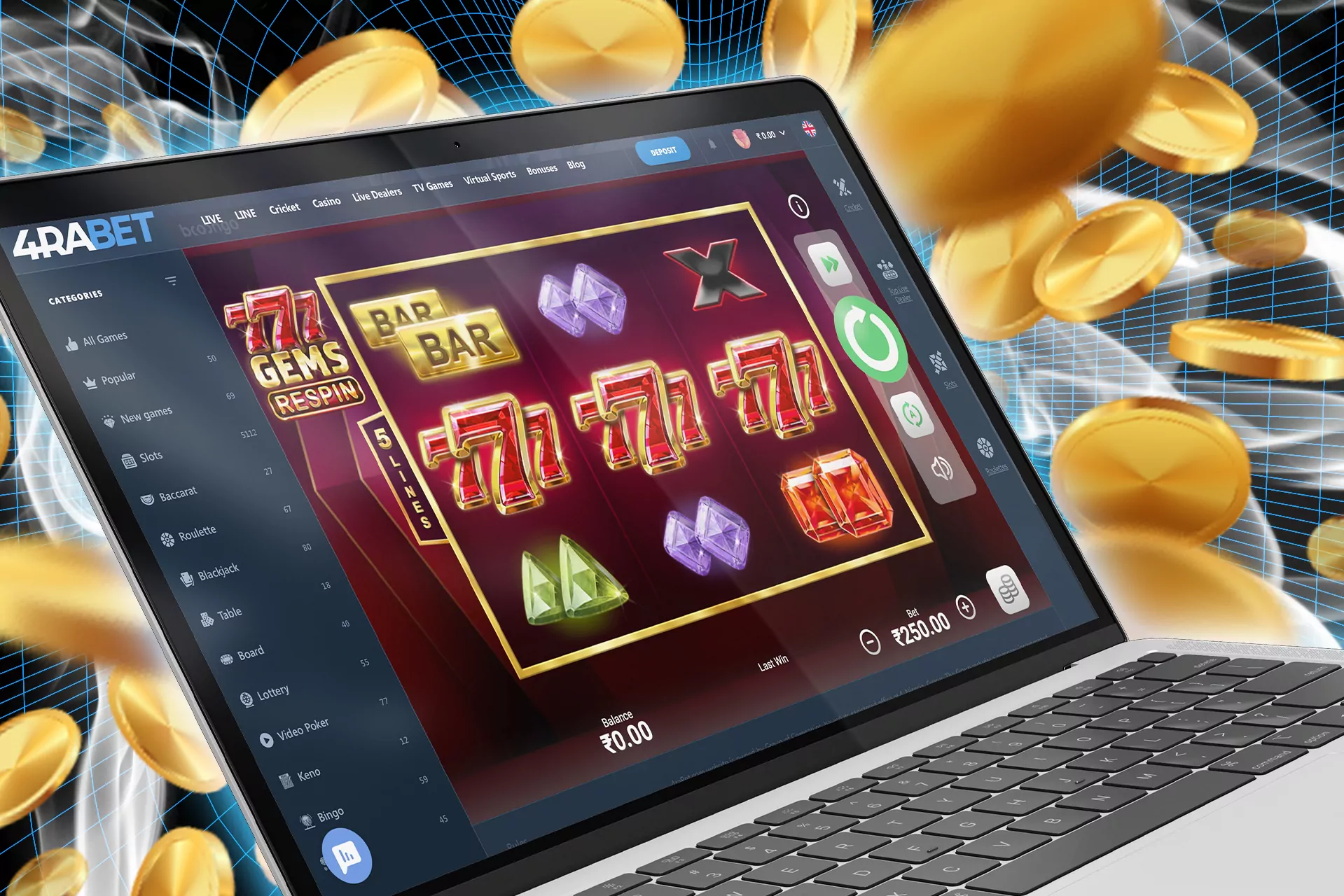 777 slots are ranked among the most popular casino games in 4Rabet.