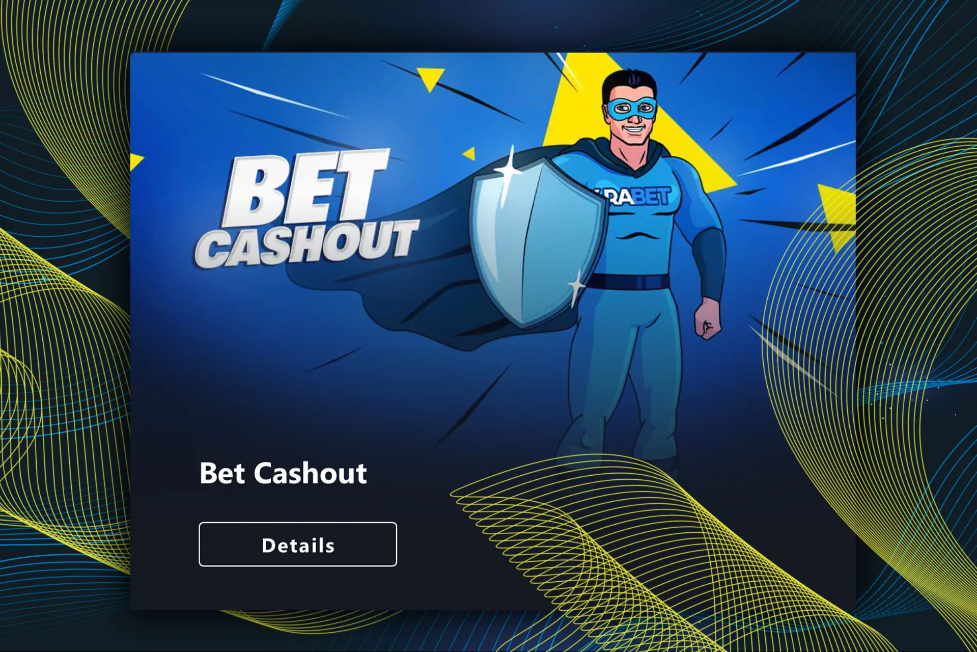 Bet cashout opportunity works only on the outcomes of bets that have not yet had time to lose.