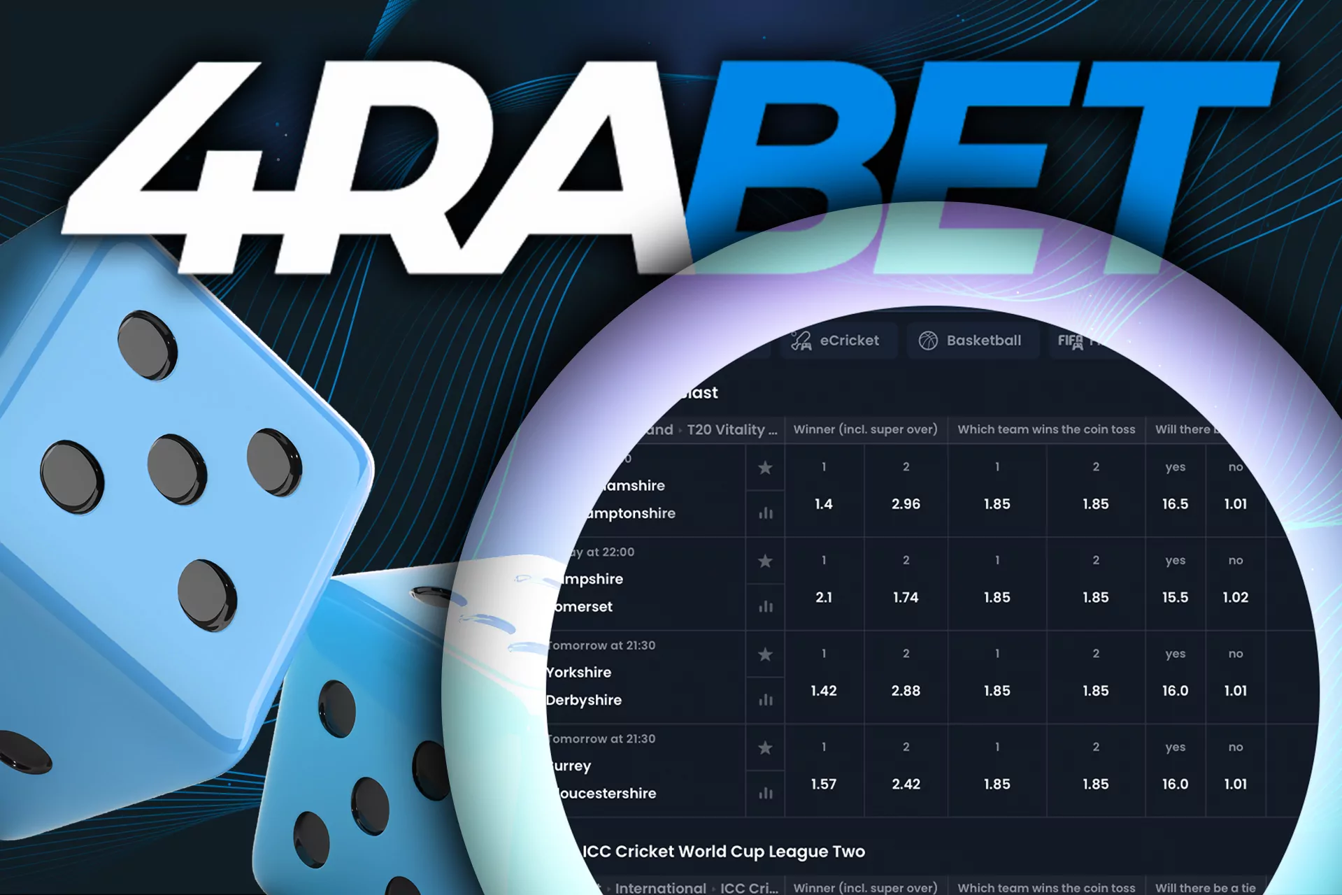 4Rabet provides favorable odds compared to other competitors. Betting odds in 4rabet: winner, which team wins and other.