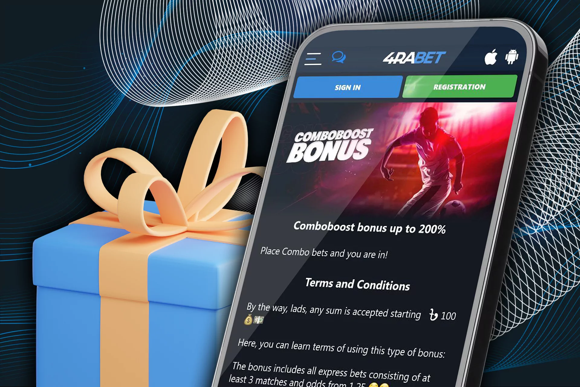 The bonus applies to all betting events available at the time of use.