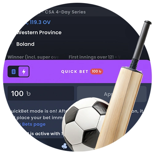 Use fast sports betting and casino betting on the 4Rabet app.