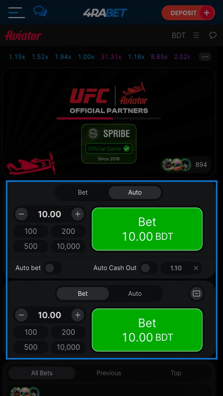 Learn how to place your first bet on the Aviator at 4Rabet.