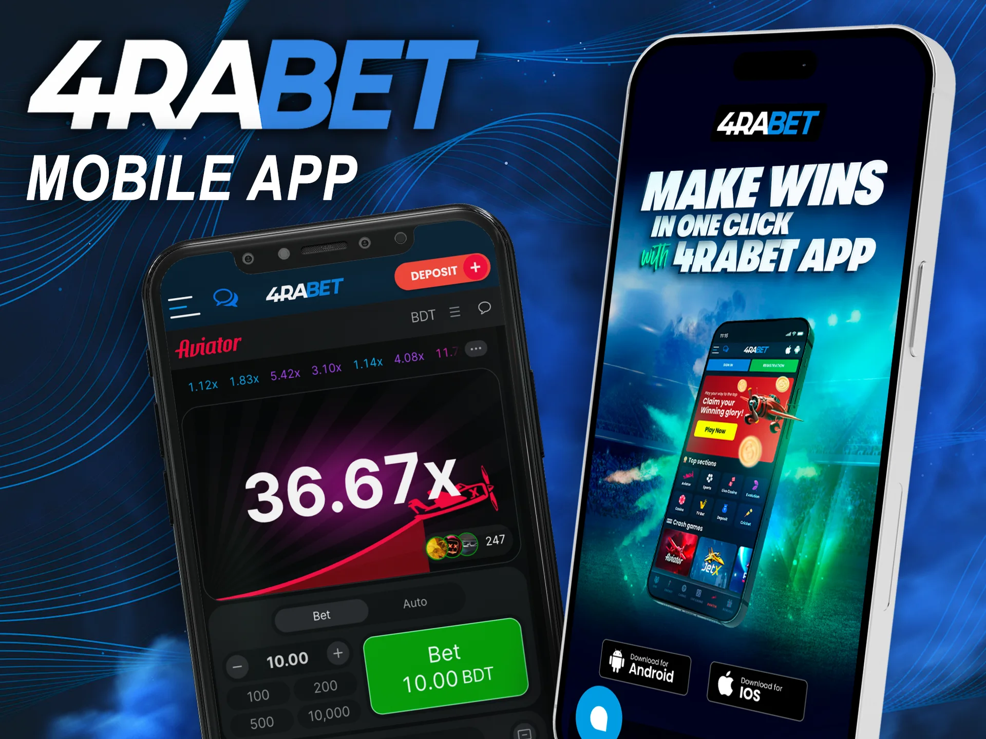 Get quick access to Aviator with the 4Rabet app.
